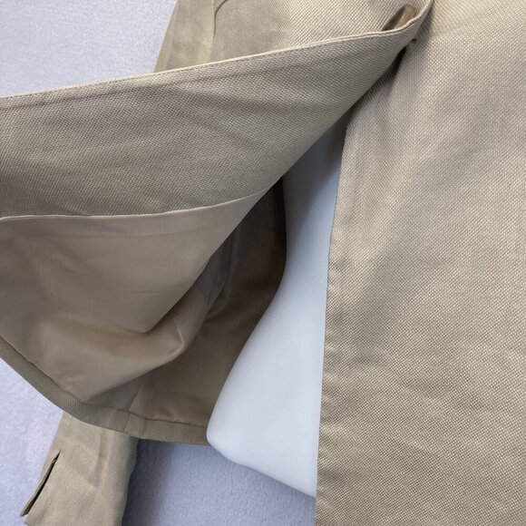 Chicos 2 Linen Blend Blazer Womens Large 12 Button Lined Lightweight Jacket Suit - Picture 7 of 13